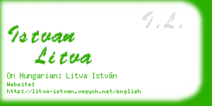 istvan litva business card